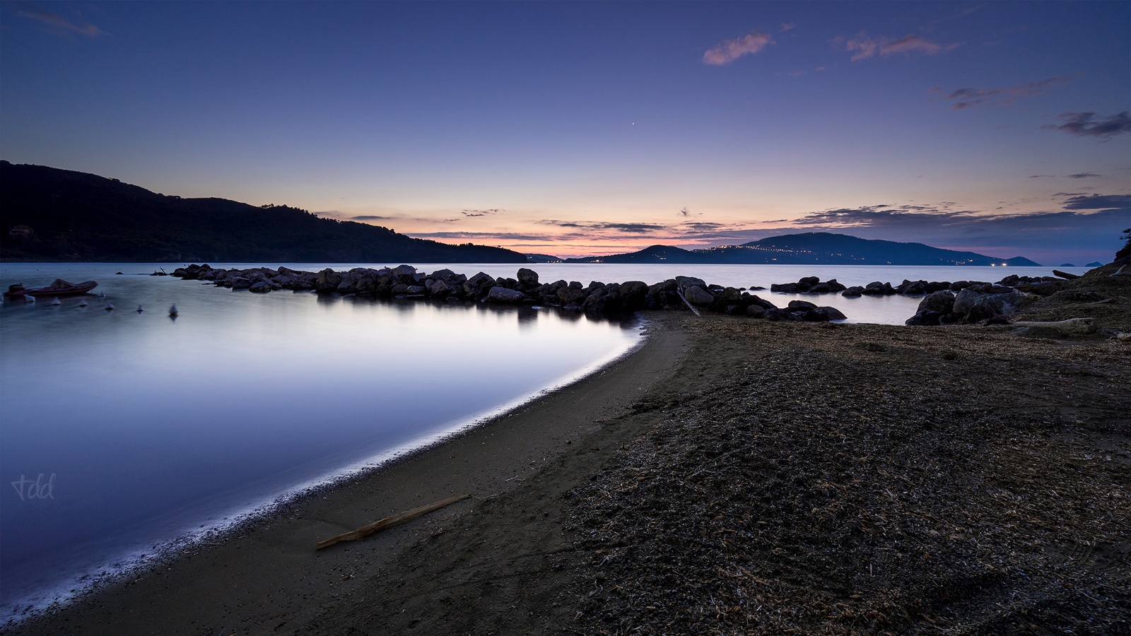 Spiaggia di Margidore all'alba