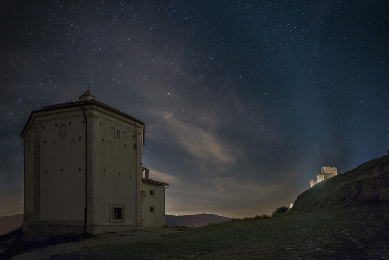 Rocca Calascio and santa maria della pietà