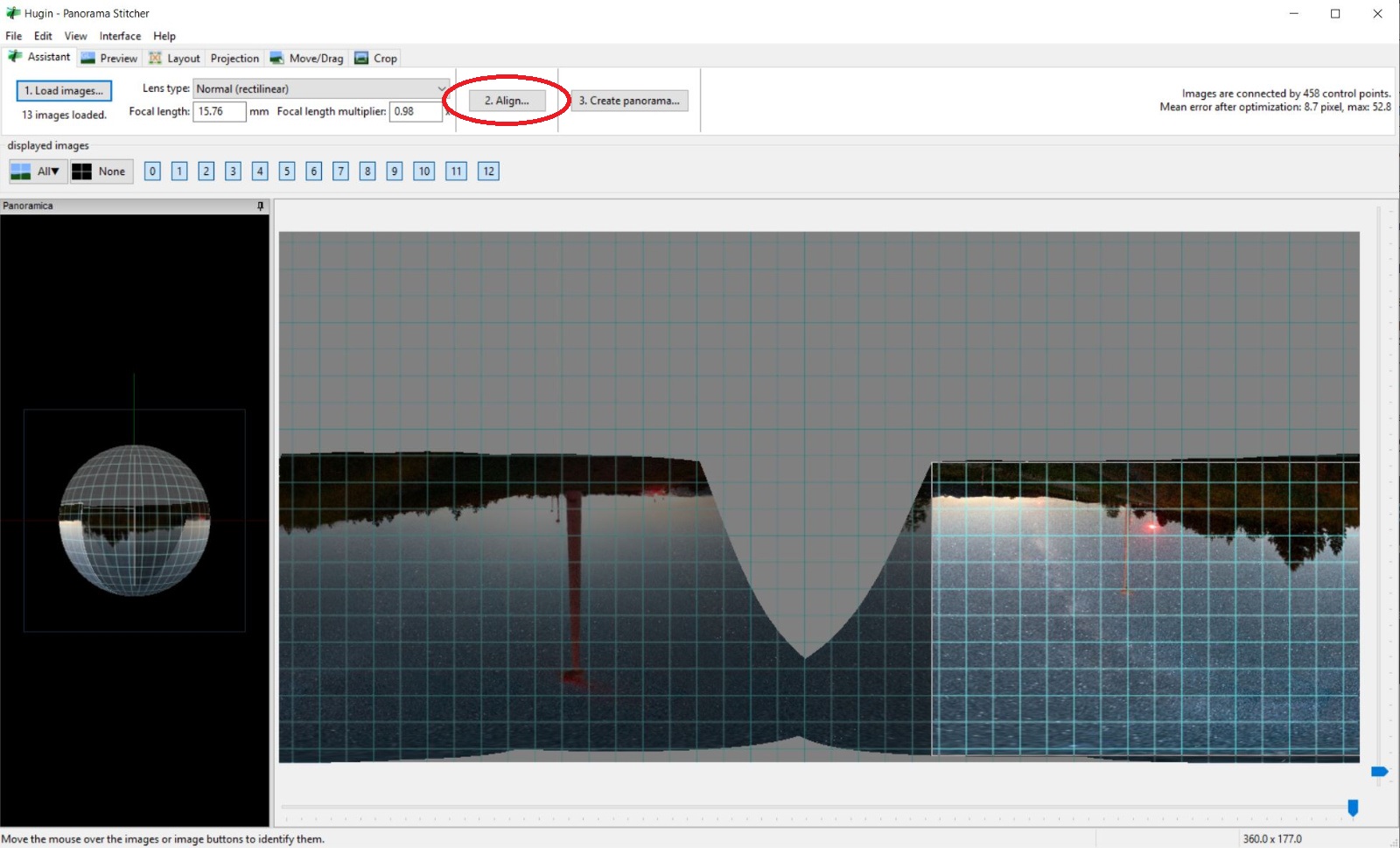 Align images