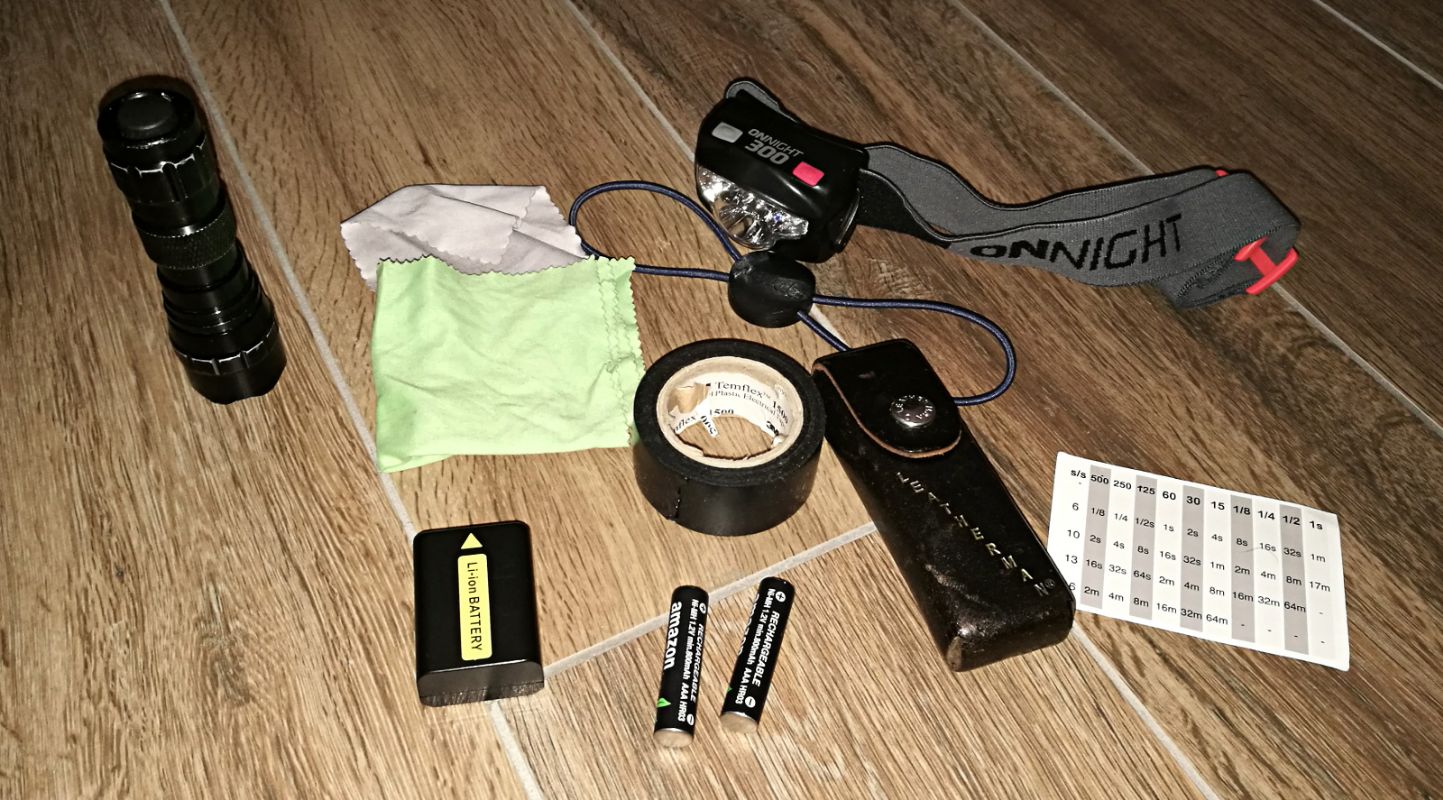 Tape, clothes and misc photo gear