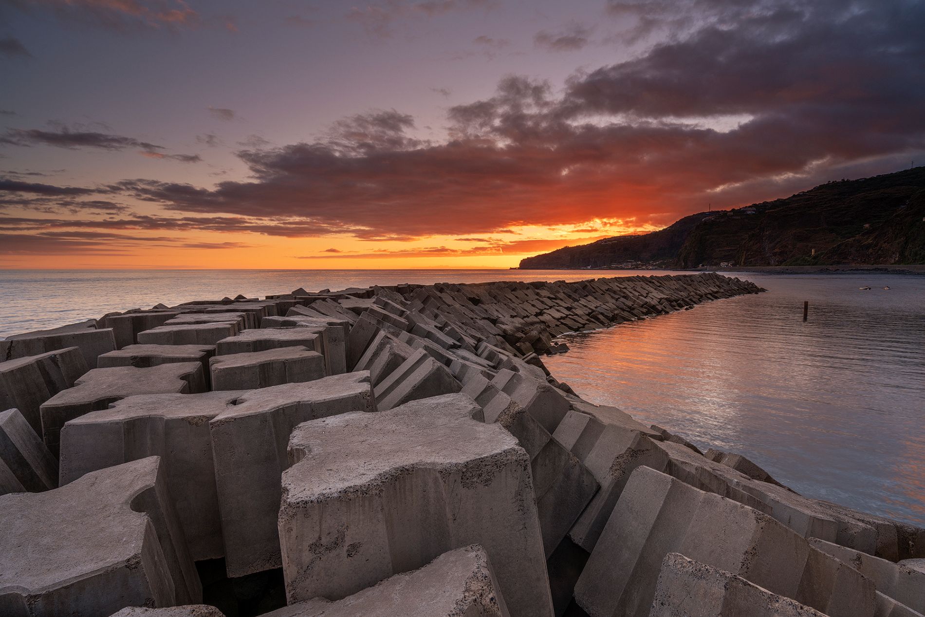 sunset in ribeira brava